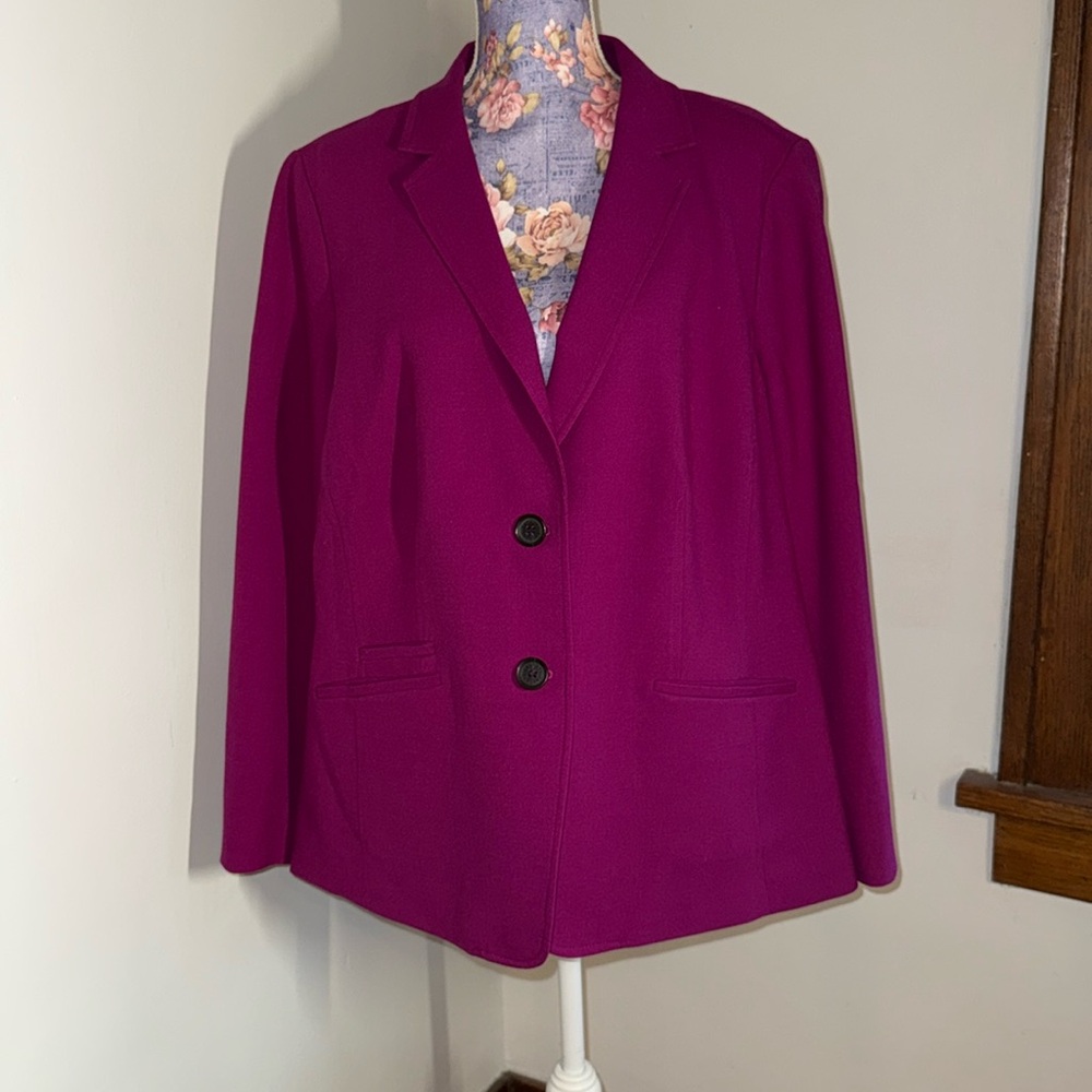 Talbots Fuchsia Blazer 18w